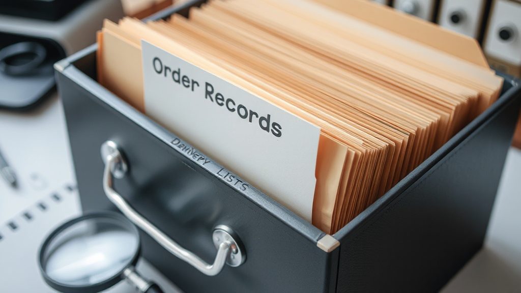 订单记录、样品确认单和交付清单的归档复查用途